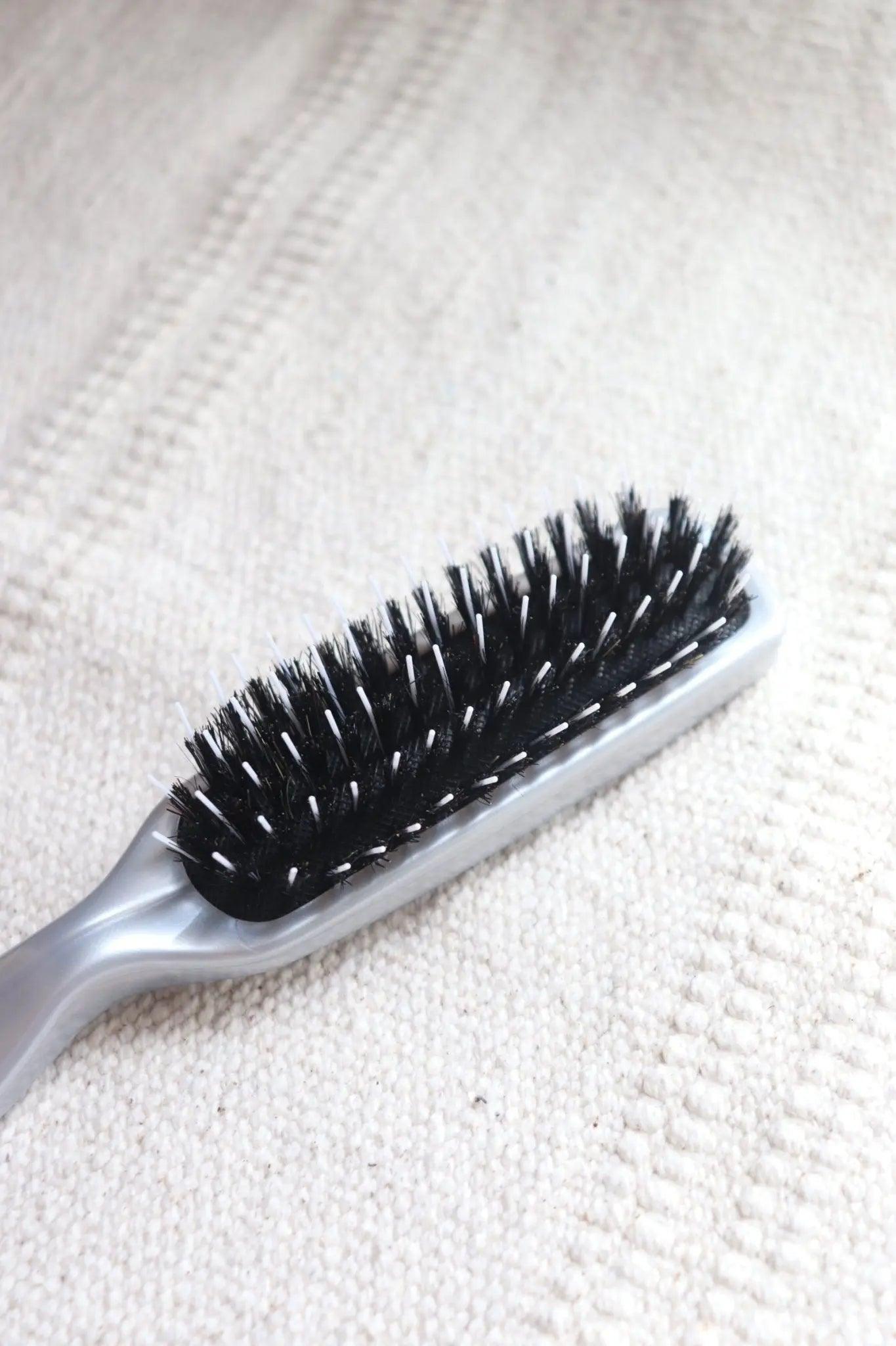 Small Narrow Professional Boar Bristle Brush - Milinnery