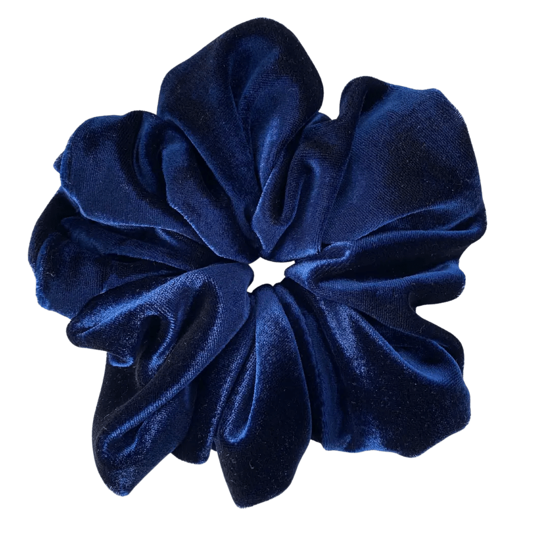 XXL Azurite Velvet Scrunchie Milinnery