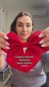 Cherry Sailor Hair Bow Clip