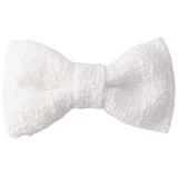 Dove Tweed Hair Bow Clip