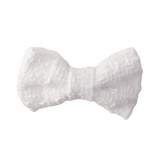 Dove Tweed Hair Bow Clip